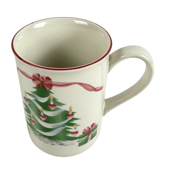 Sango Home for Christmas 1992 Indonesia Black Mark #4829 Tall Mug 4.25" - Picture 5 of 8